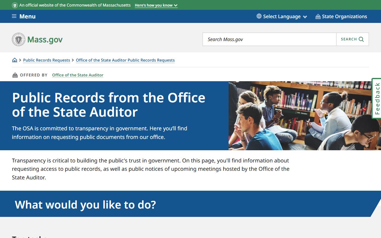 Massachusetts public records portal for requesting jail roster and inmate records